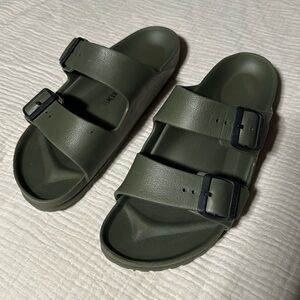 Birkenstock green sandals